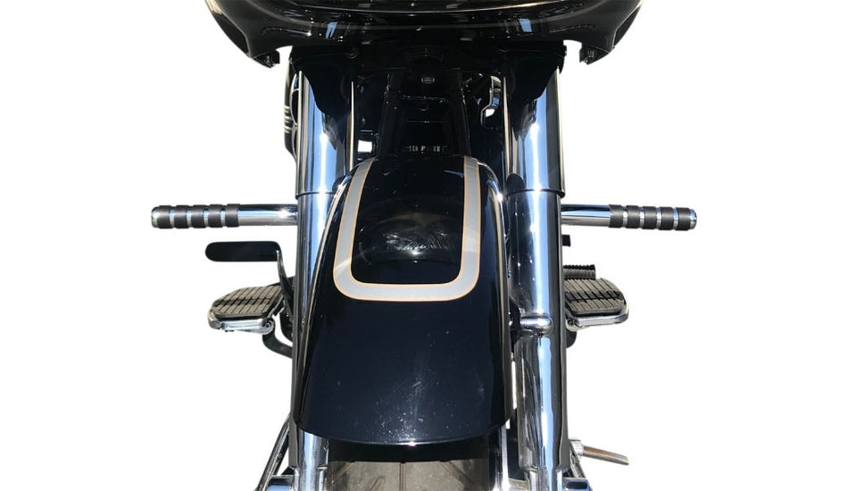 Lindby Adjustable Footrest Mustache Bars Chrome 280000 Harley Touring FLH 94-Up