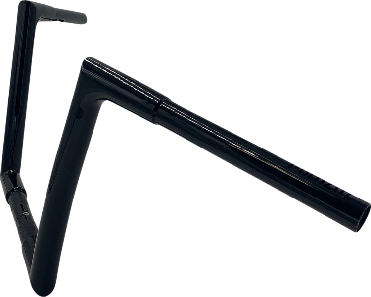 FBI Fat Baggers Black 1-1/4" EZ Install Flat Top 10" Handlebar Harley 86-Up