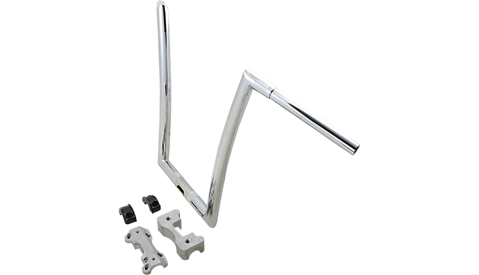 Todd's Cycle 17" Rise Chrome 1-1/4" Handlebars for d Road Glide FLTR 15-23