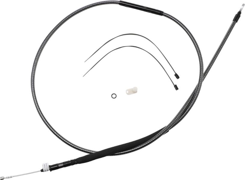 Magnum KARBONFIBR 70 11/16" High-Efficiency Polished Clutch Cable Harley 08-Up
