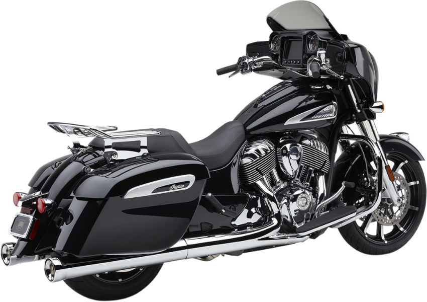 Cobra 5205 Chrome Neighbor Haters 4.5" Slip-On Muffler Indian Touring 15-Up