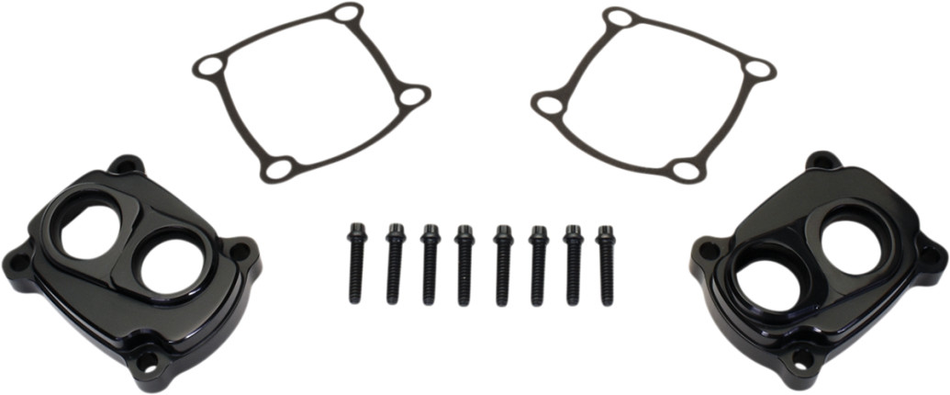 JIMS 6020 Black Low Profile Tappet Covers Harley M8 Touring Softail 17-Up