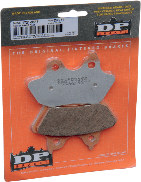 DP Brakes Rear Sintered Metal Brake Pads DP971 Harley Softail 06-07