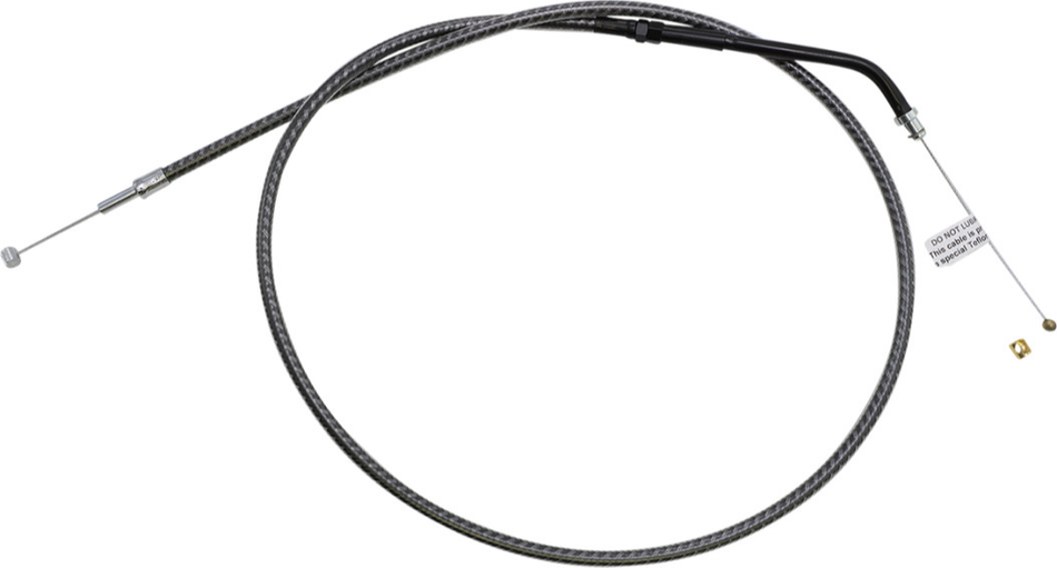 Magnum KARBONFIBR 36" Throttle Cable Smooth 45 Degree Harley Big Twin 84-17