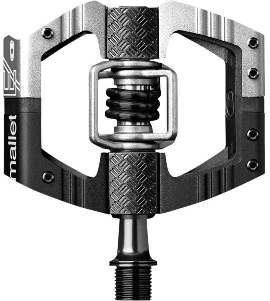 Crankbrothers 16247 Mallet E LS Hybrid Pedals w/ Adjustable Pins Black/Silver MTB