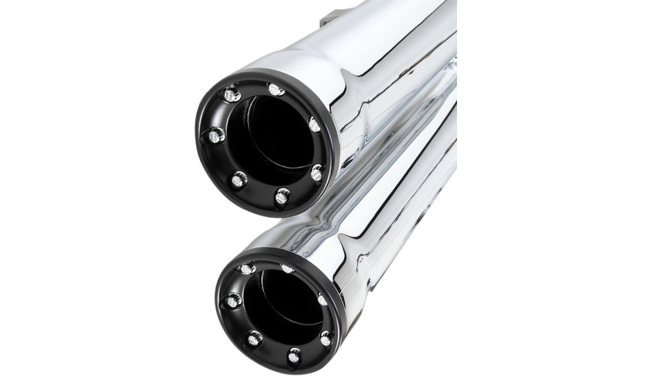 Cobra Chrome RPT 3" Slip-On Mufflers Racepro Tips 6080 Harley Sportster XL 07-13