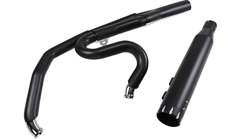 Bassani Black 2-into-1 Full Exhaust System Harley Milwaukee Eight Touring 17-20