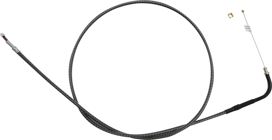 Magnum KARBONFIBR 42" Idle Cruise  Cable 90 Deg Smooth Harley Big Twin 84-17
