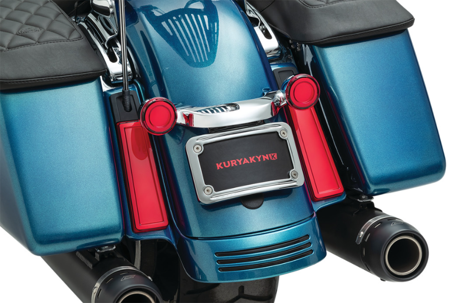 Kuryakyn 2952 Tracer Panel LED Lights Red Lens Harley FLHR/X FLTR 14-Up