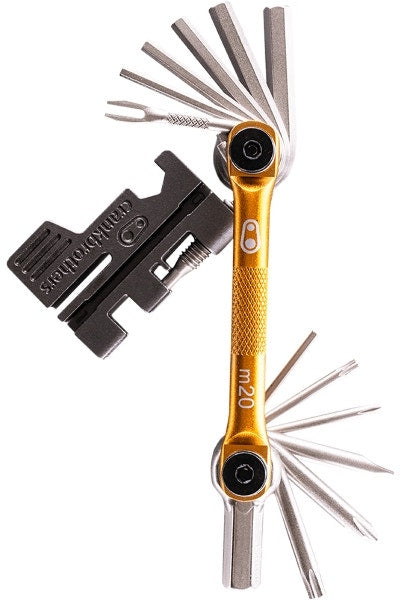 Crankbrothers 16405 M20 Multitool Hex Torx Wrenches Chain Tool Gold/Black