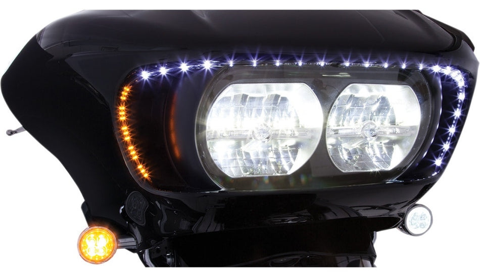 Ciro 45103 Road Blade Light Strip Fairing LED Plug-Play Harley Road Glide 15-Up