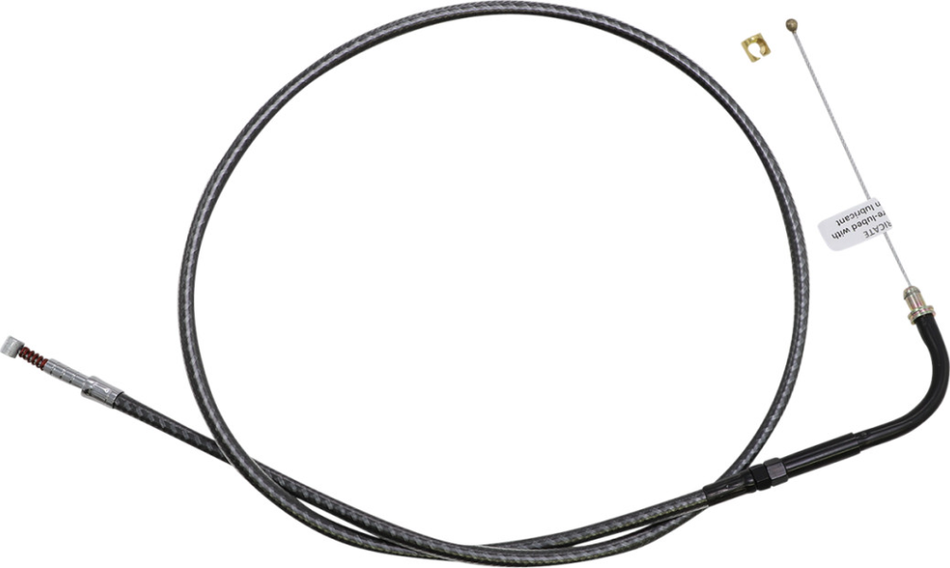 Magnum KARBONFIBR 32 3/4"" Idle Cable 90 Deg Smooth Harley Big Twin 84-17