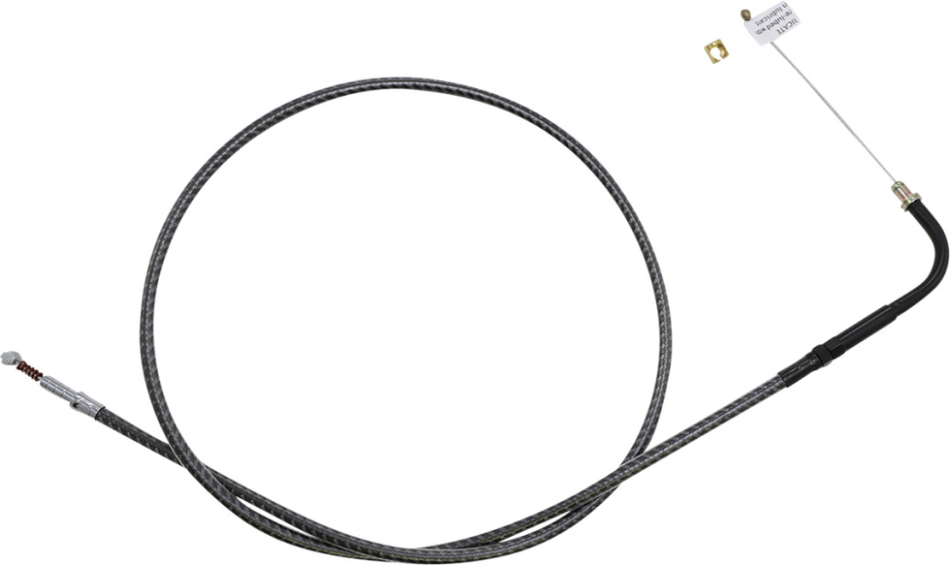 Magnum KARBONFIBR 36 5/8" Idle Cable 90 Deg Smooth Harley Big Twin 84-17