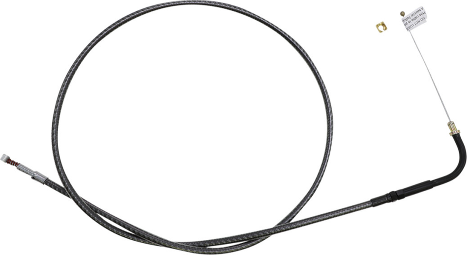 Magnum KARBONFIBR 38 3/4" Idle Cable 90 Deg Smooth Harley Big Twin 84-17