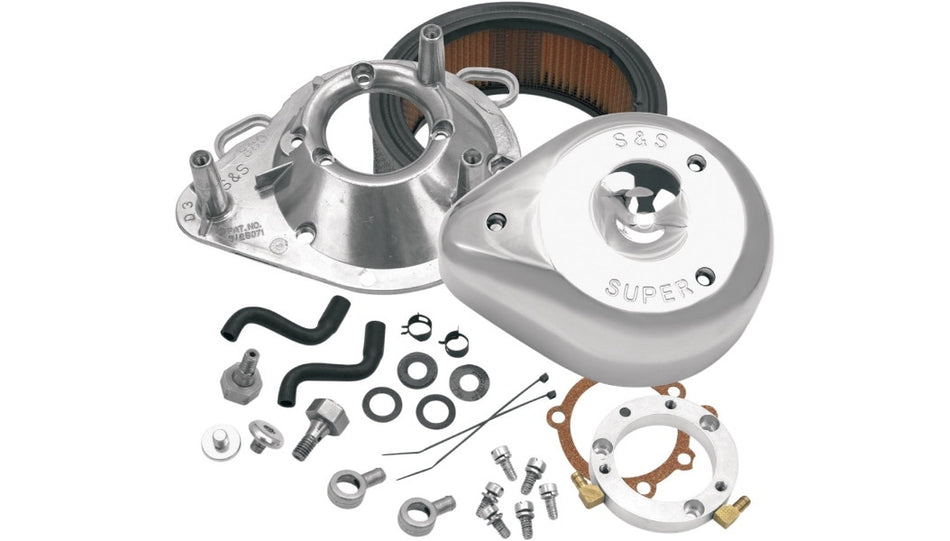 S&S Cycle 17-0450 Chrome Tear Drop Air Cleaner Kit Harley CV Big Twin 93-09