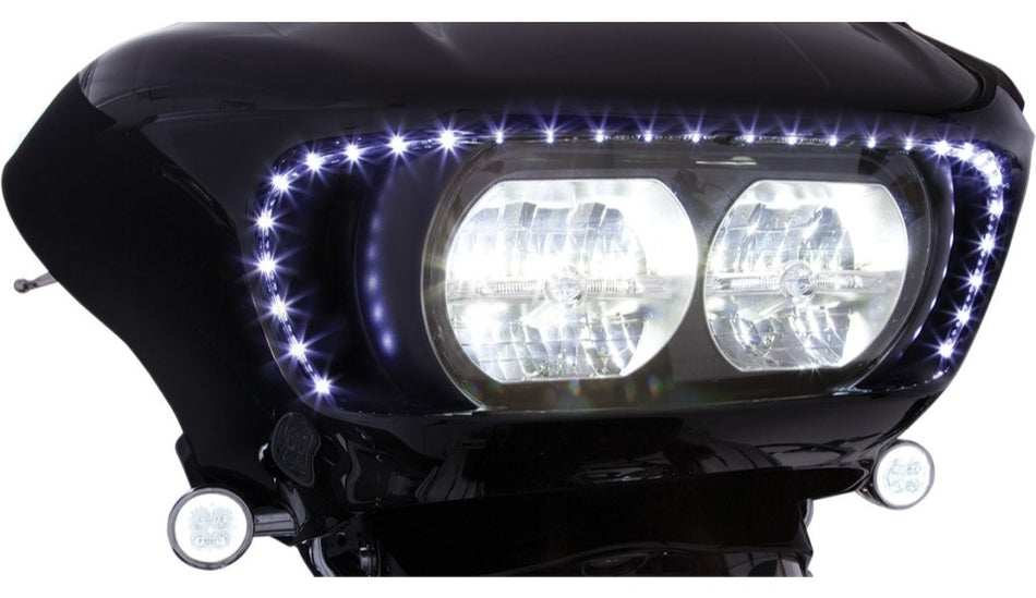 Ciro 45103 Road Blade Light Strip Fairing LED Plug-Play Harley Road Glide 15-Up