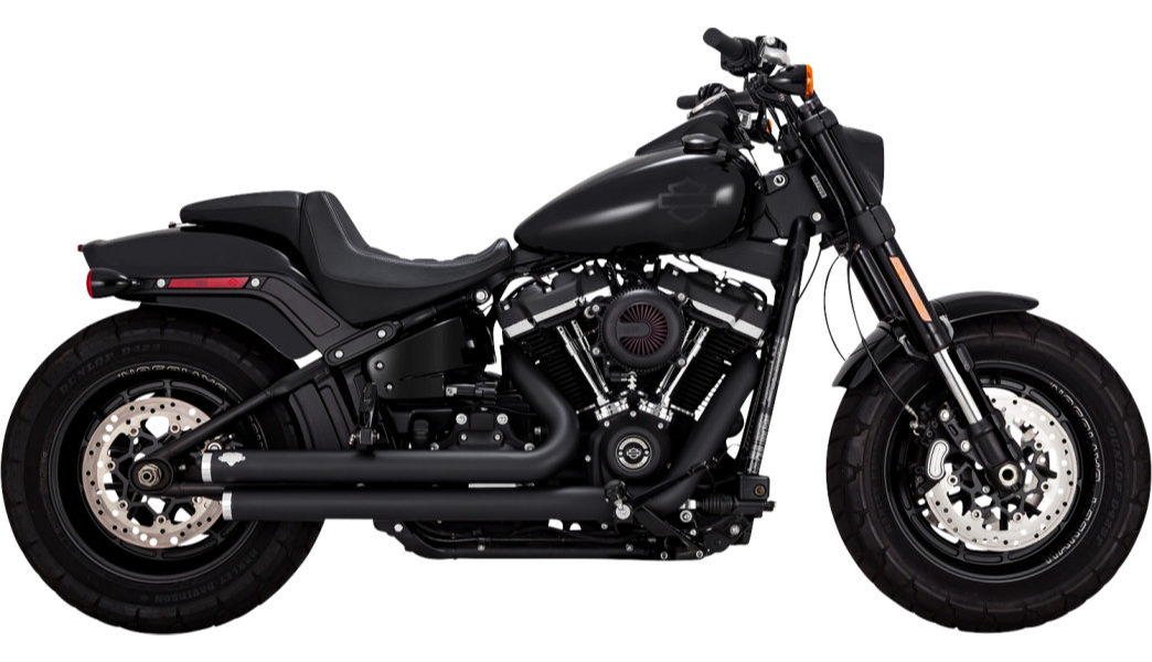 Vance & Hines 47341 Black Big Shots Staggered Exhaust for Harley