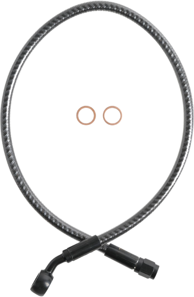 Magnum KARBONFIBR 21" Upper Brake Line 35 Degree Harley Road Glide 08-13