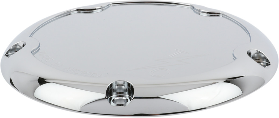 Thrashin Supply Chrome 5 Hole Derby Cover Dished Harley M8 Touring 17-Up