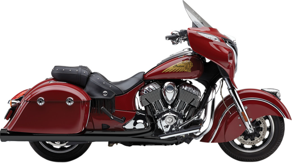 Cobra 5207B Black Neighbor Haters 4.5" Slip-On Muffler Indian Touring 14-Up