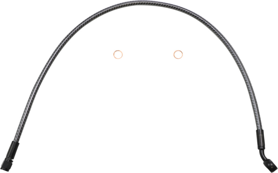 Magnum KARBONFIBR 25" Upper Brake Line 35 Degree Harley Trike 09-18