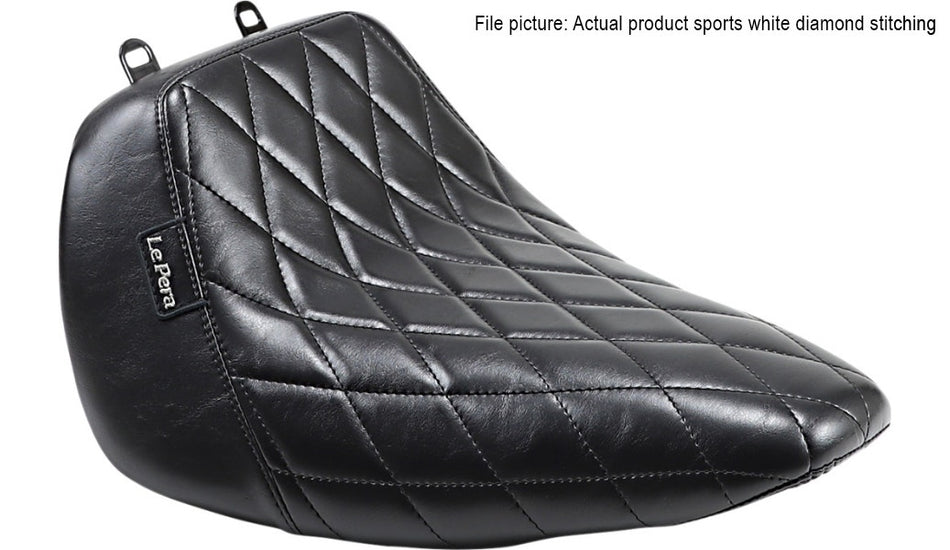 Le Pera Black Bare Bones Solo Seat Harley M8 Softail Fat Boy 18-23