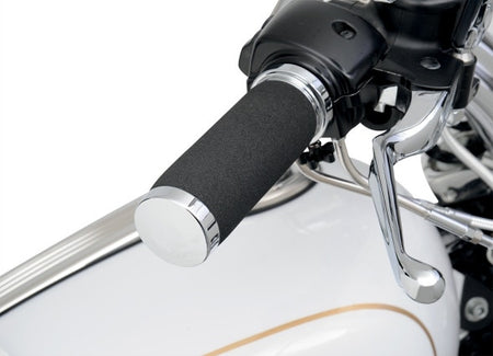 Drag DS-243122 Chrome Sundance Grips 99-17 Harley Big Twin 86-18 XL 