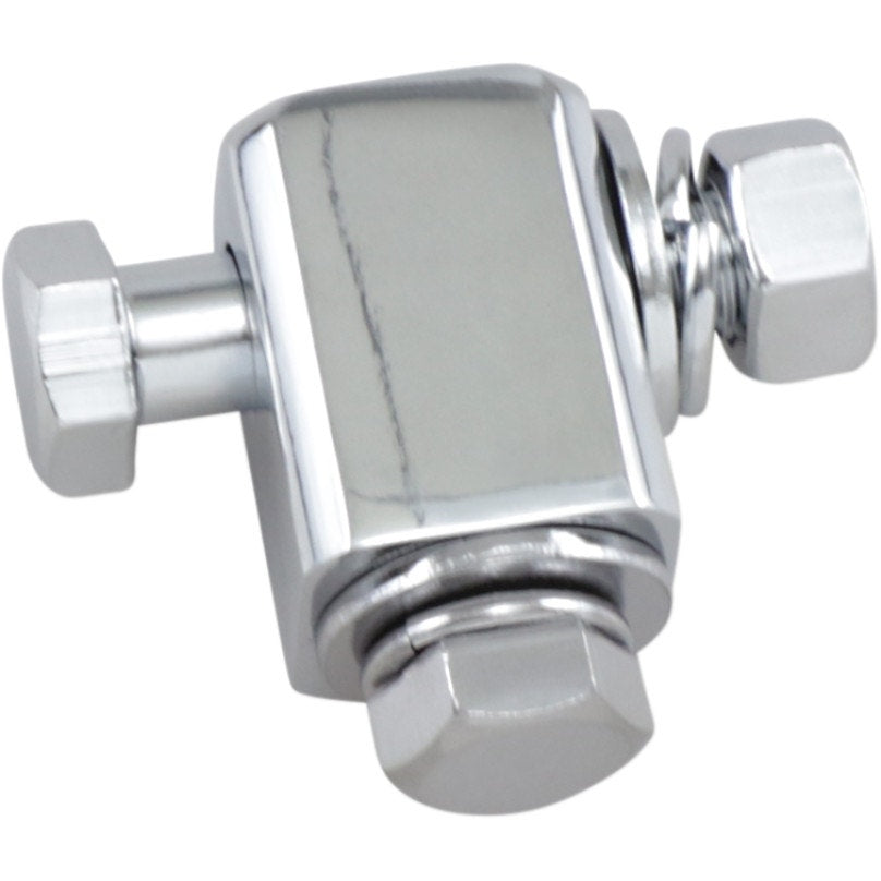 Drag Specialties Chrome 5-3/4" Headlight Mounting Block Kit Harley Softail