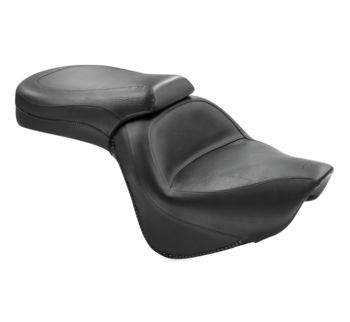 Mustang 76127 Black One Piece 2 Up Touring Seat 06-18 Kawasaki VN900