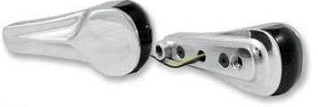 Alloy Art Road Glide Chrome Front Finned LED Turn Signals with Amber Lights | RGFS2-1