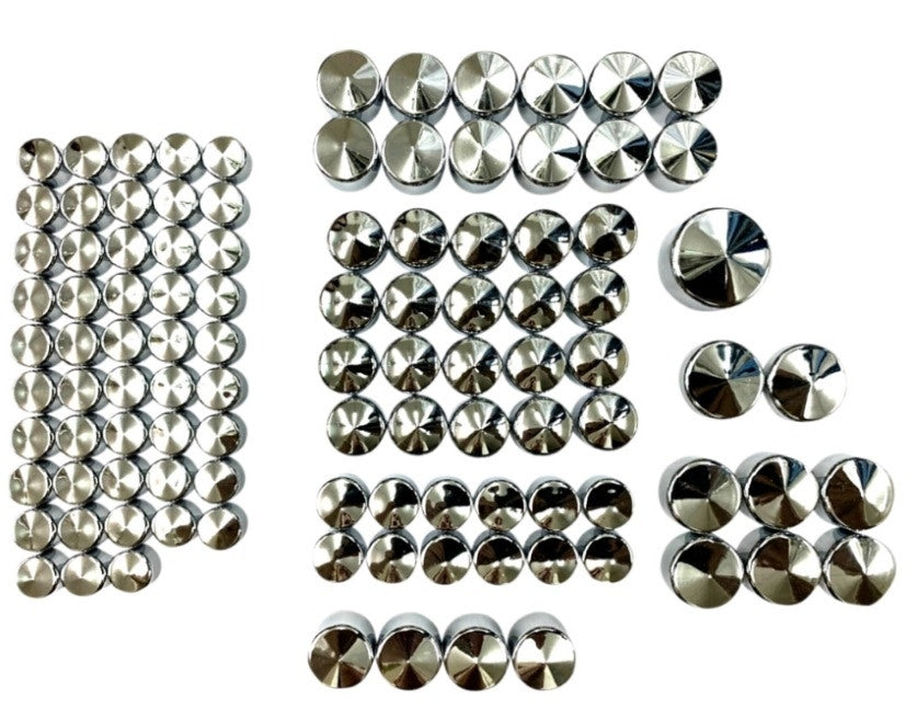 Drag Chrome Deluxe Engine Transmission Bolt Cover Caps Harley M8 17-20