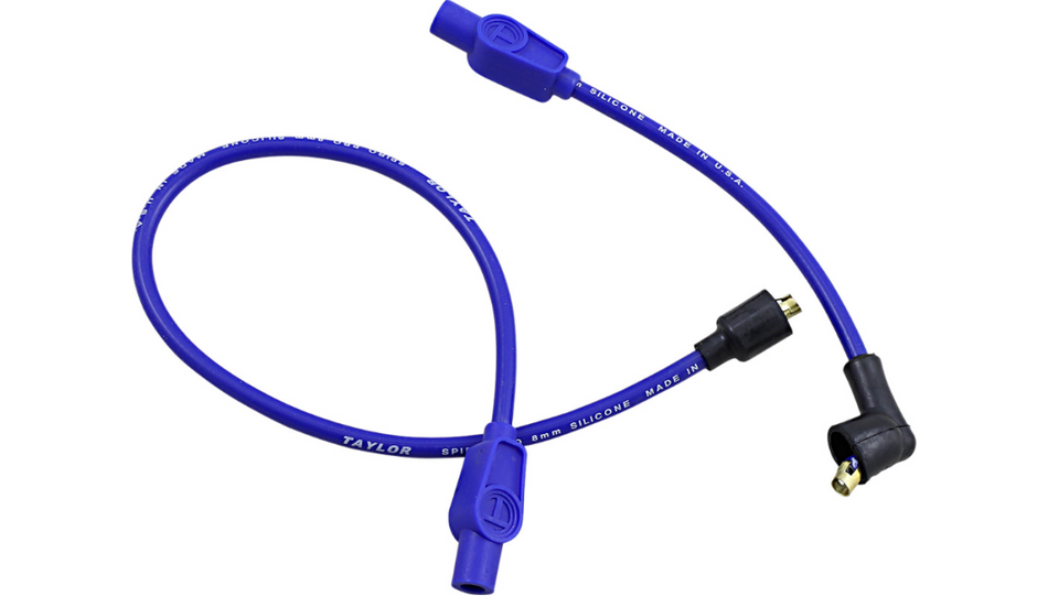 Sumax Taylor 8mm Spiro-Pro Blue Colored Spark Plug Wires Set Harley 84-98 FLH