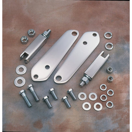 Chrome Highway Footpeg Foot Peg Mount Kit for 91-16 Harley Dyna FXD L 