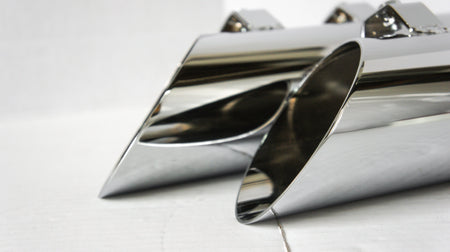 Jones Exhaust Full Boar Slash Up Slip-On Muffler 2.0" Baffle Harley FLH 95-15 | JAC3123MCRV200