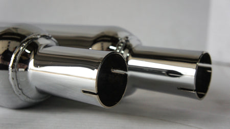 Jones Exhaust Full Boar Slash Up Slip-On Muffler 2.0" Baffle Harley FLH 95-15 | JAC3123MCRV200