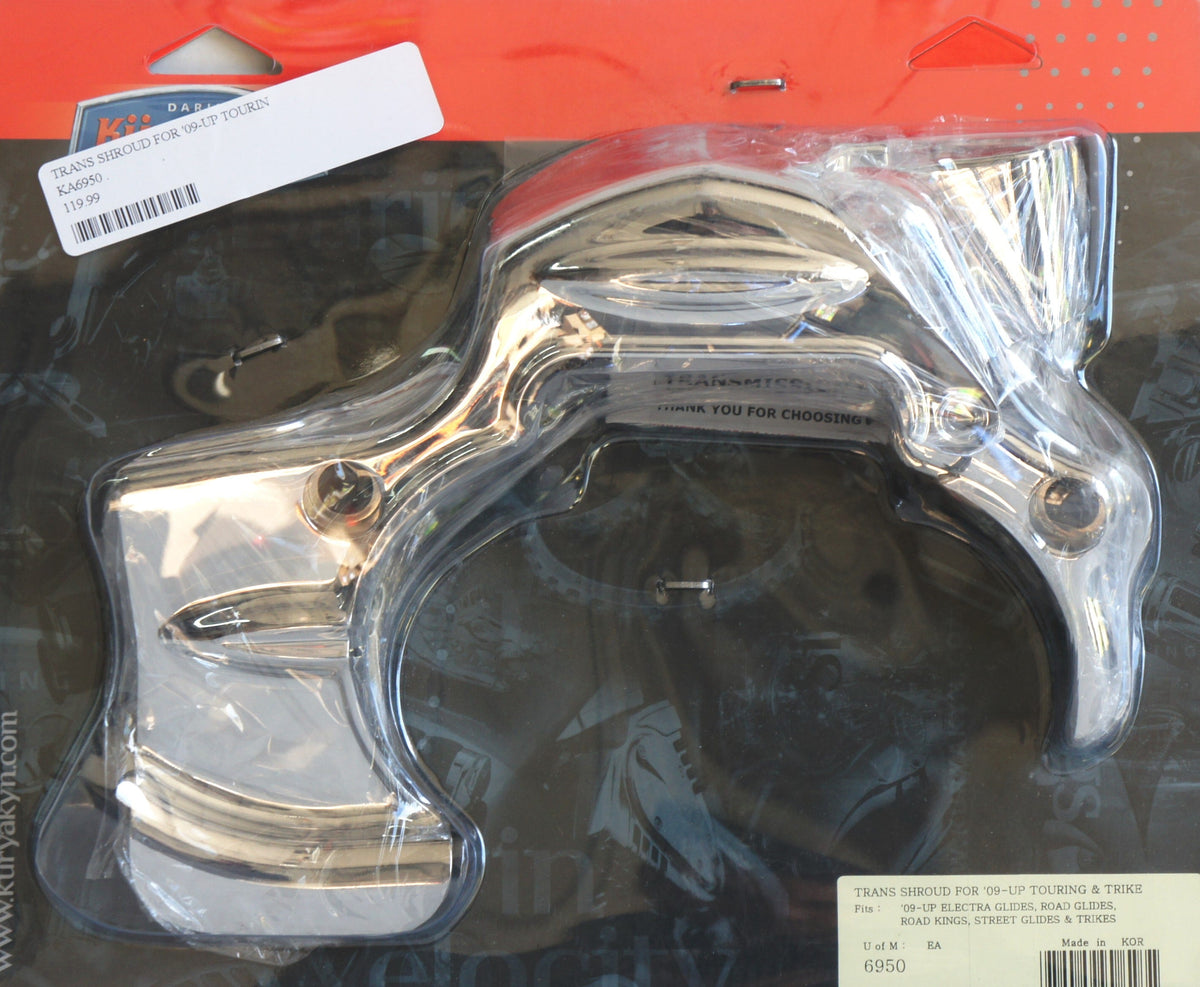 Kuryakyn Chrome Transmission Shroud Cover for Harley Touring Models '09-'16