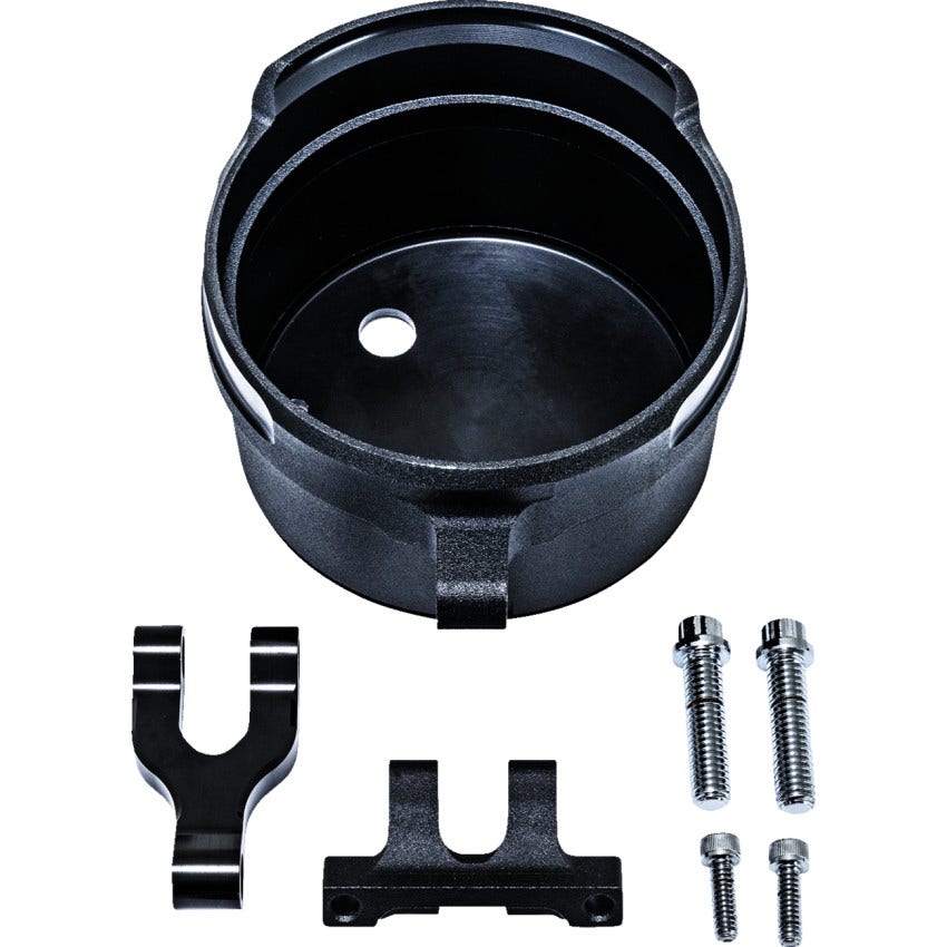 PM Black Ops Round Gauge Relocation Kit 4 Harley