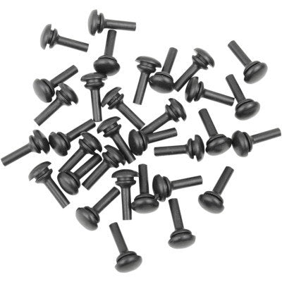 Arlen Ness 06-846 Deep Cut/10-Gauge Driver Floorboard Replacement Rubbers 34 pcs