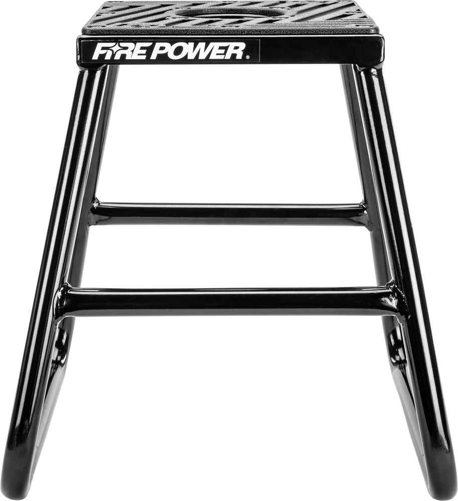 Fire Power Steel Moto Stand Black MX Off Road Non-Slip 16" Tall 61-0800