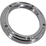 Trask Billet Assault Clear Derby Cover 5-Hole Harley 16-Up