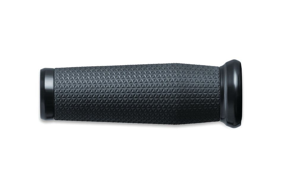 Kuryakyn 5949 Satin Black 1" Thresher Open End Grips Universal Fit