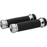 Khrome Werks Contour Grips for Harley & Custom Motorcycles w/ 1" Bars