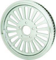 Harddrive 70Tx1-1/8" Chrome Full Spoke Billet Pulley Harley 00-06 FL/Softail