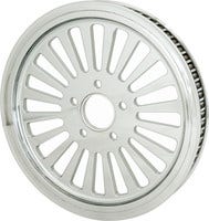 Harddrive 70Tx1-1/2" Chrome Full Spoke Billet Pulley Harley 83-03 FXD/FLT/FXST