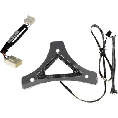 Custom Dynamics Dual Intensity Run/Brake LED Backrest Chrome Harley XL 04-20