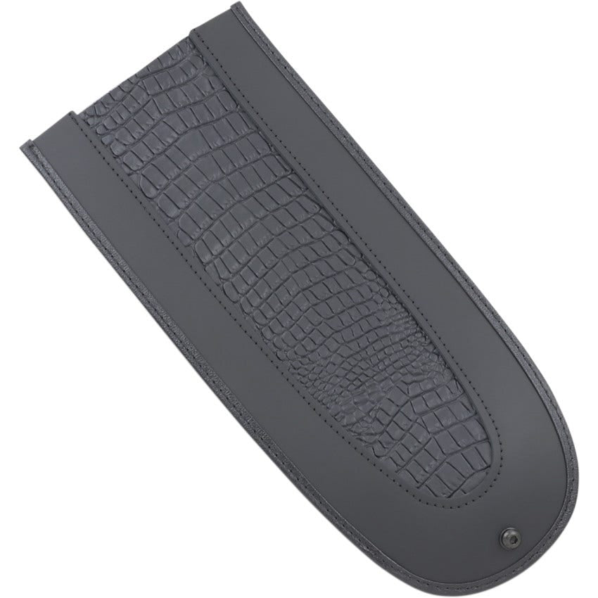 Drag Fender Skin W/Embossed Faux Gator Leather Center for Harley 18-20 Softail