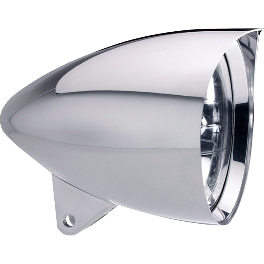 Headwinds 5-3/4" Vampire Concours Rocket Chrome Headlight Housing Harley 80-16