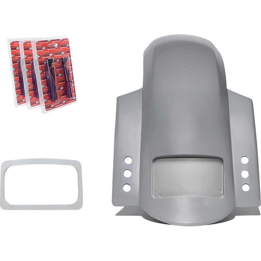 Bagger Nation Short Sport Rear Fender W/ Thunder Tailights for Harley