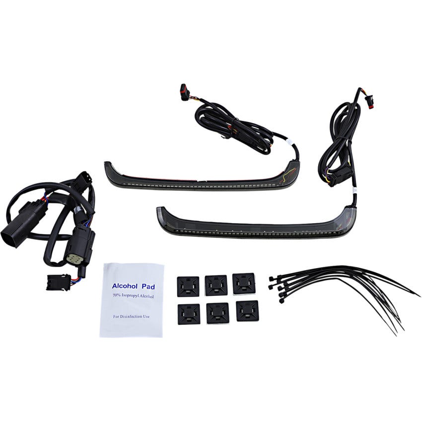 Custom Dynamics Smoke Lens LED Low-Profile BAGZ Accent Light Harley 14-23 FL