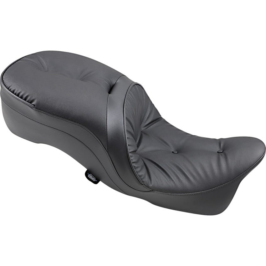 Drag Specialties Black Leather 2-Up Seat Harley 09-23 Touring